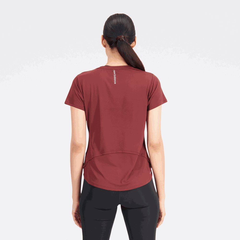 Dámske tričko New Balance WT23222NBY – červené