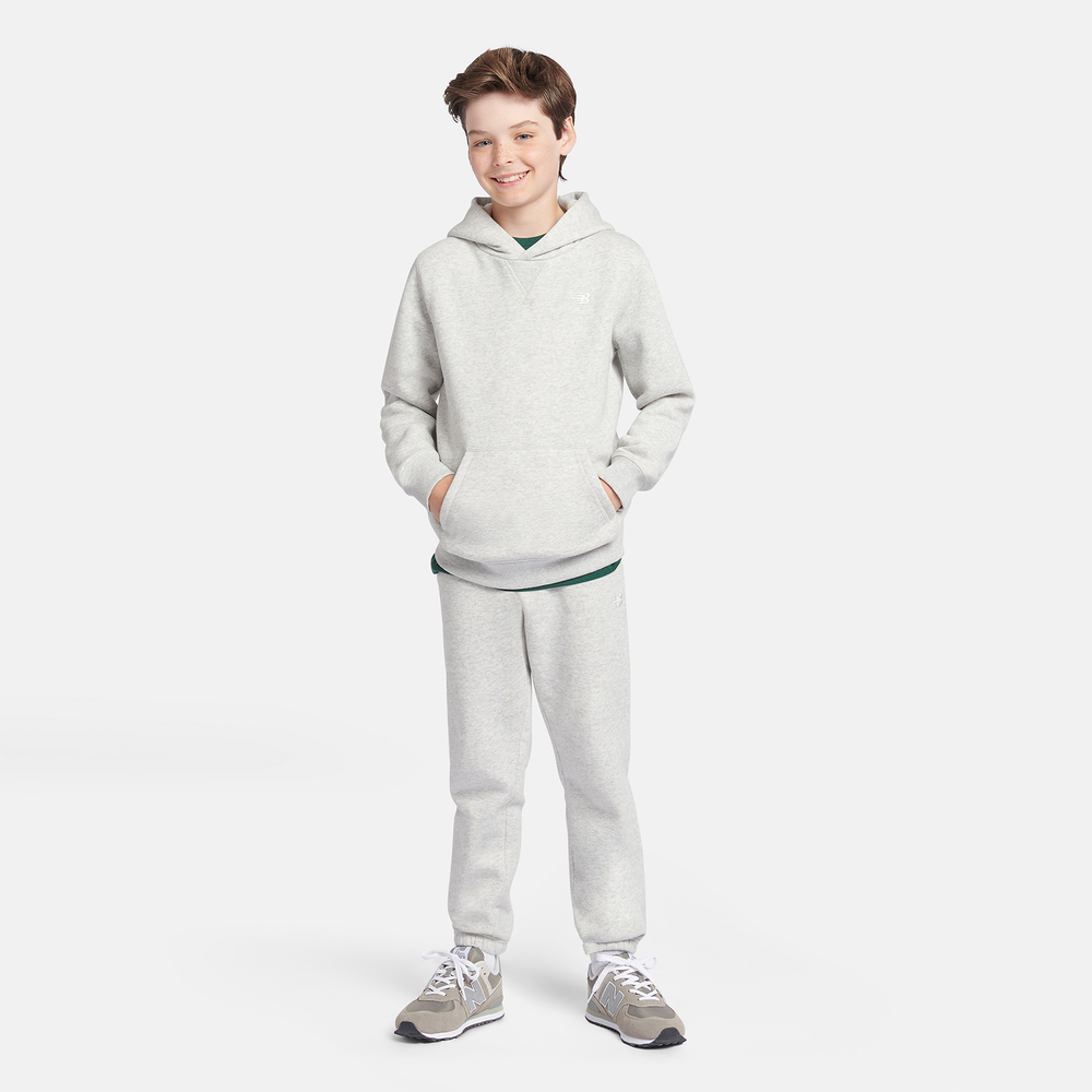 Detská mikina New Balance LAKB0056AHH – sivé