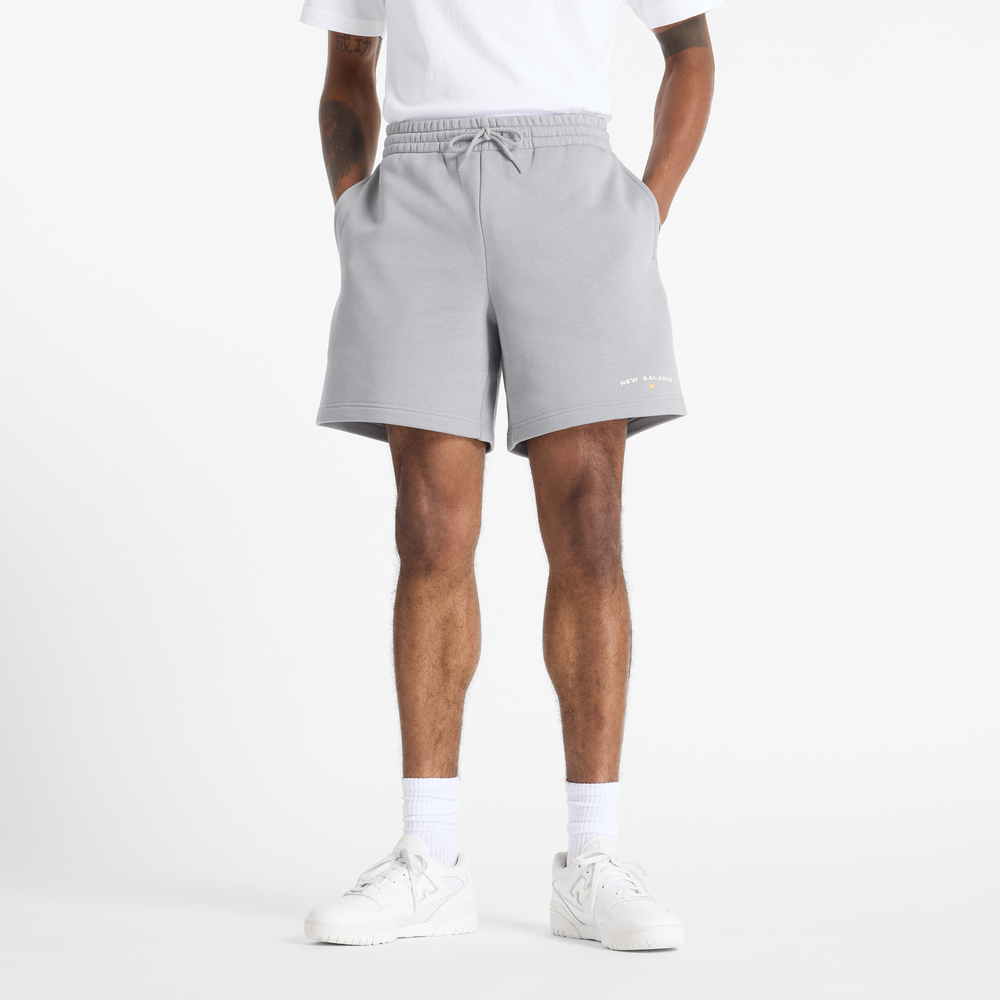 Pánske šortky New Balance MS51506YST – sivé