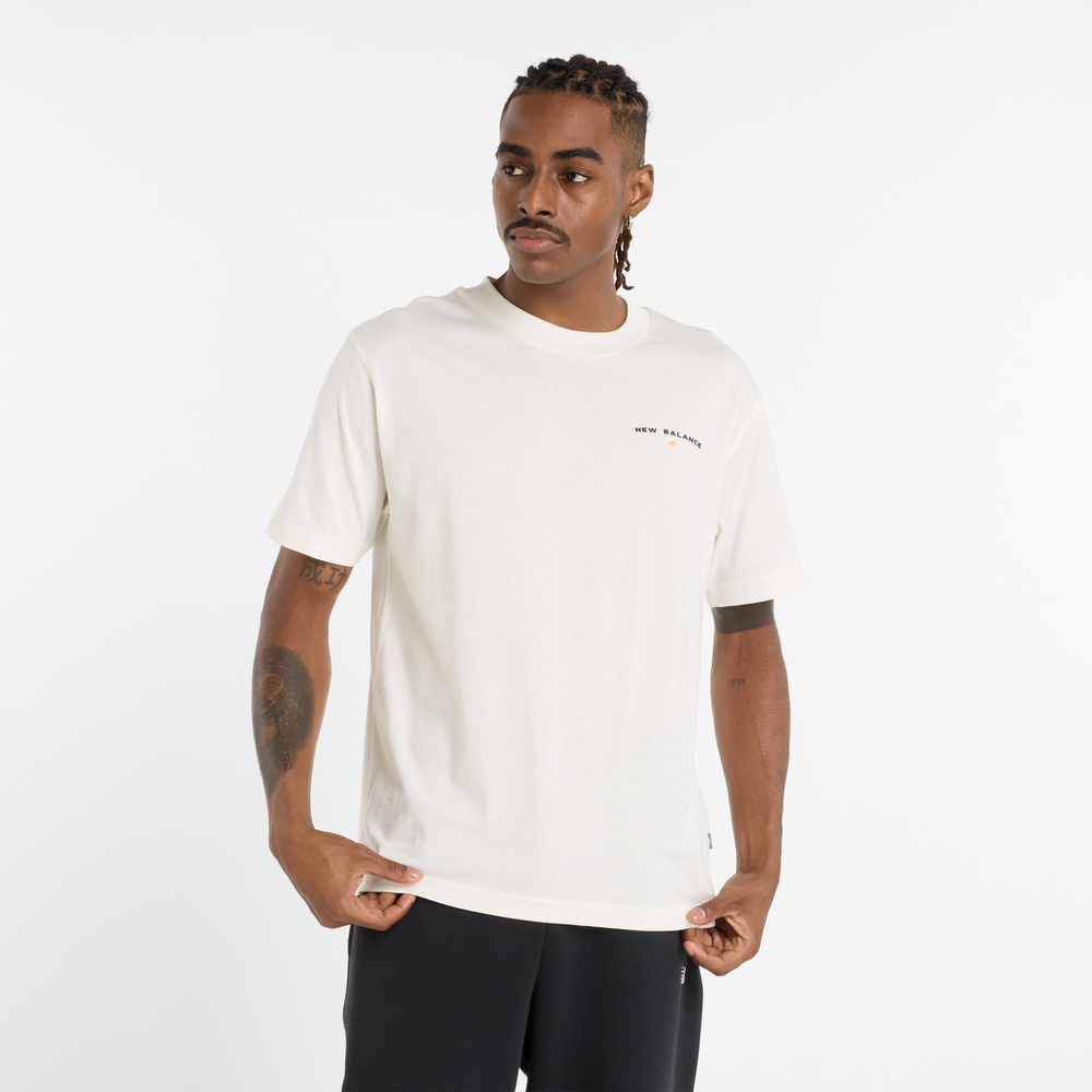Pánske tričko New Balance MT51507SST – biele