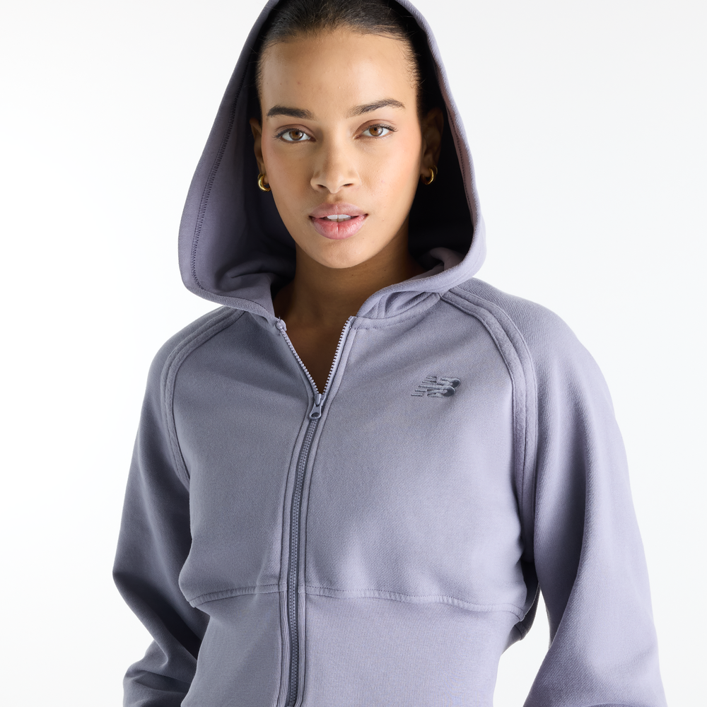 Dámska mikina New Balance Brushed Coastal – fialové
