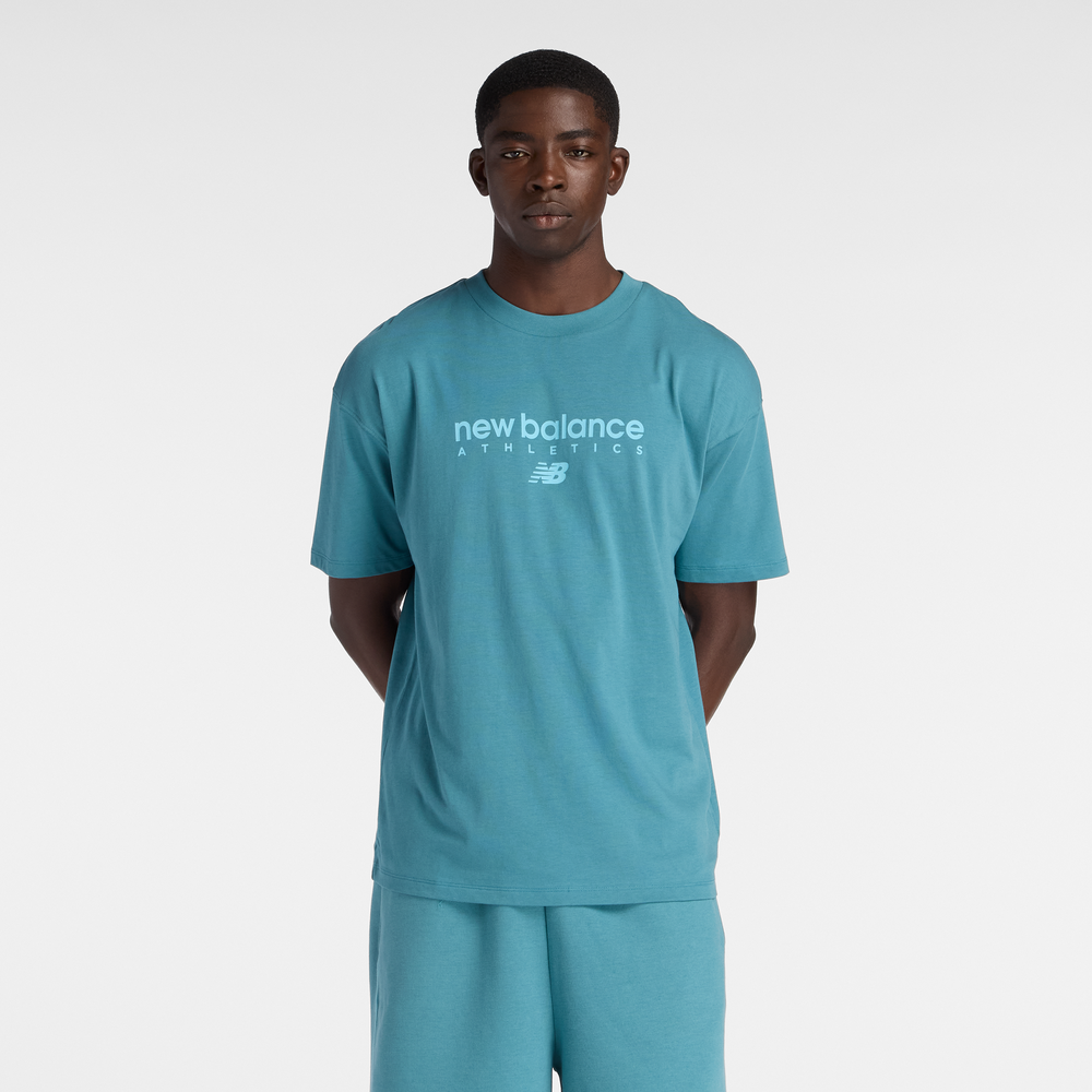 Pánske tričko New Balance MT61D0U5AAZ – modré