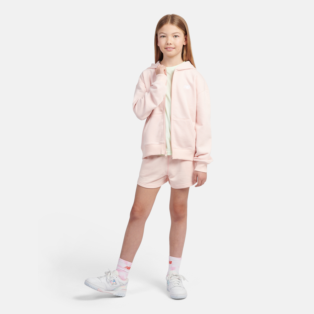 Detská mikina New Balance LAKG0057PIE – ružové