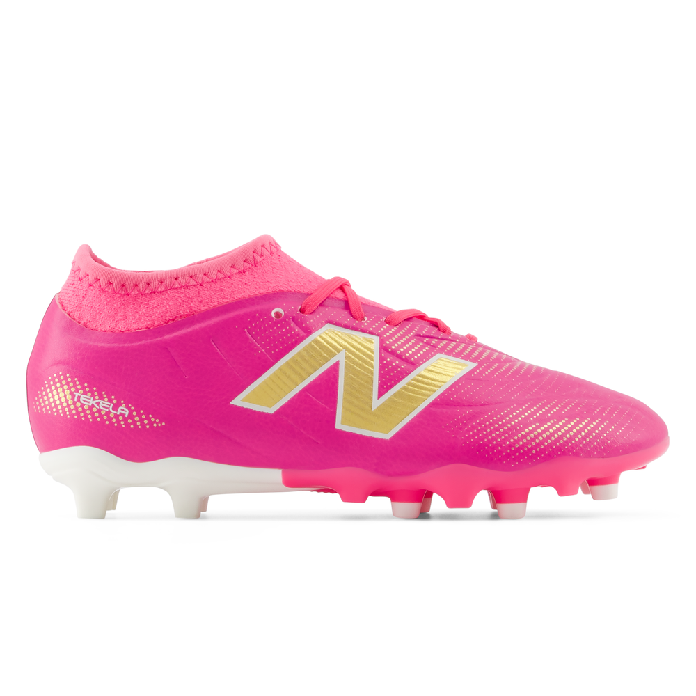 Futbalové topánky New Balance TEKELA TEAM LOW JNR FG V5 YT3FL6OG – ružové