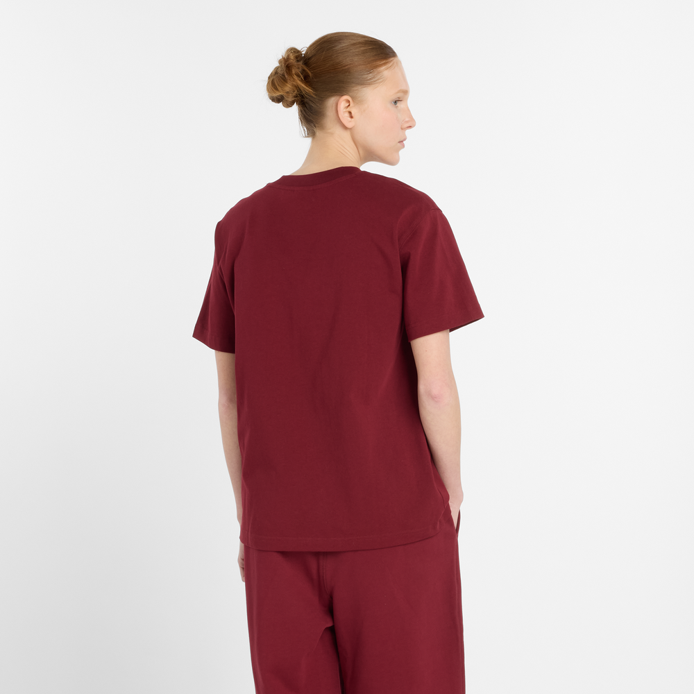 Dámske tričko New Balance WT41501MHB – bordová