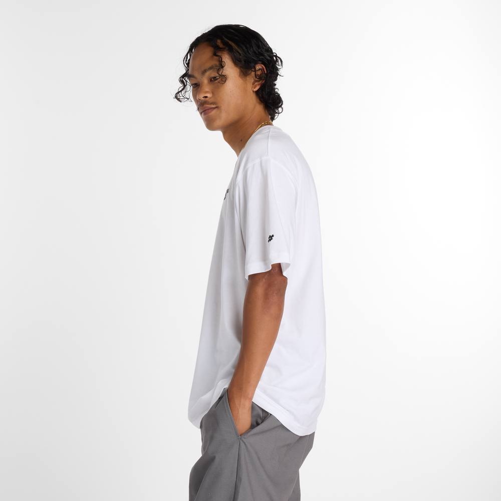 Pánske tričko New Balance Numeric MT53706WT – biele