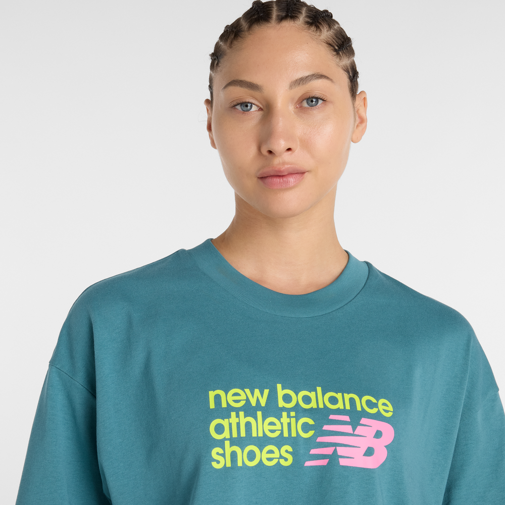Dámske tričko New Balance WT51908AAZ – modré