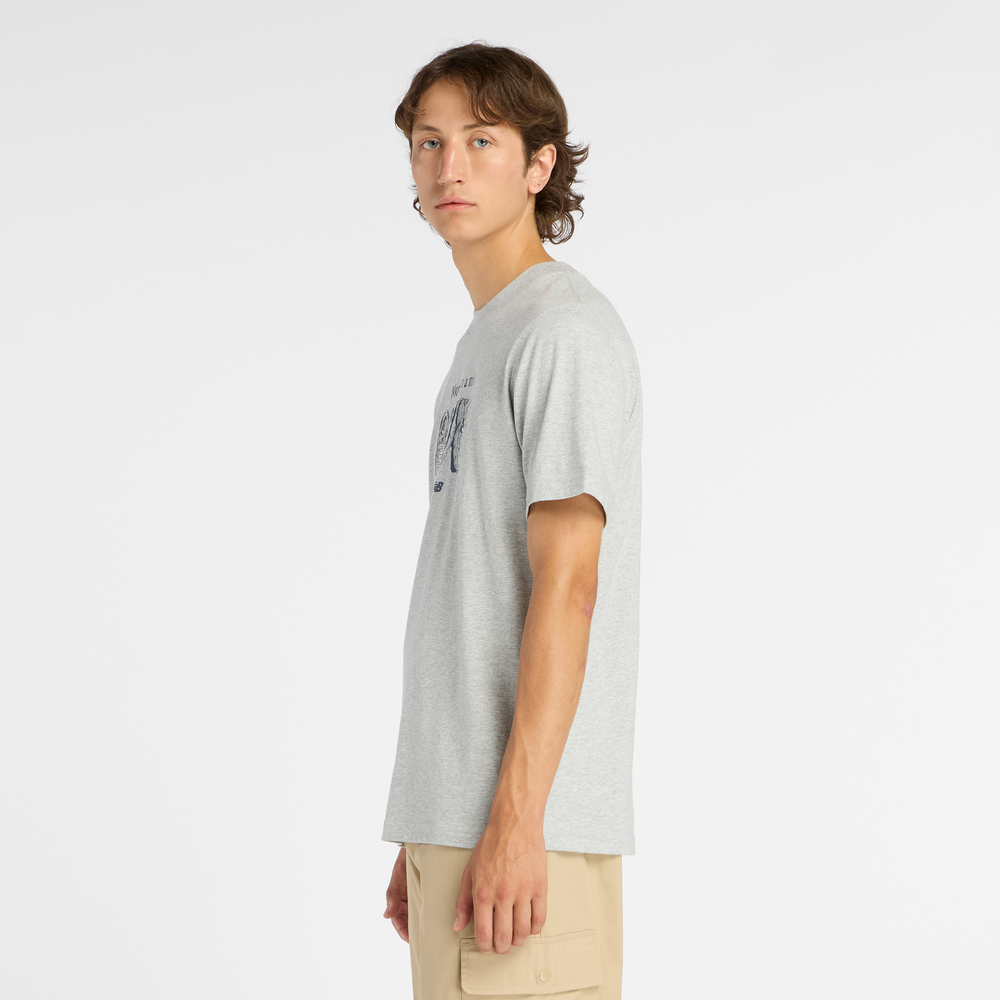 Pánske tričko New Balance MT61778SAG – sivé