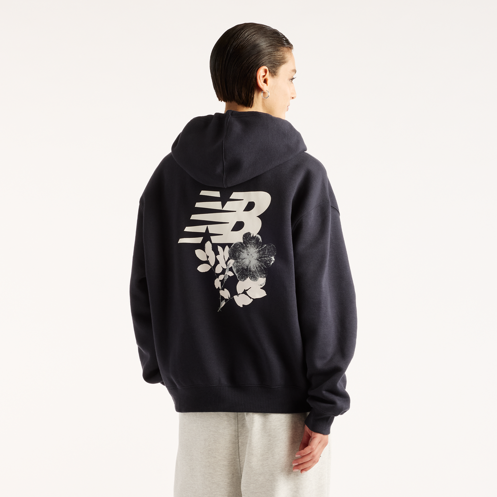 Dámska mikina New Balance Pressed Flowers – čierné