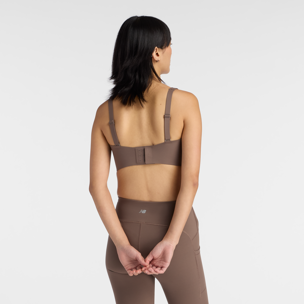 Športová podprsenka New Balance WB51052ABP – hnedá