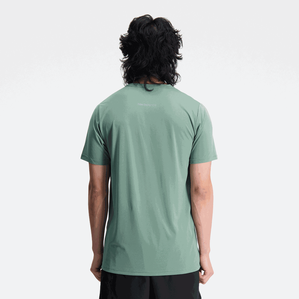 Pánske tričko New Balance MT23222DKJ – zelené