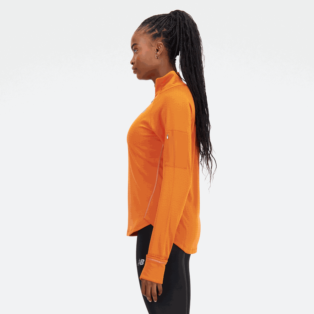 Dámska mikina New Balance WT23252CEN – oranžová