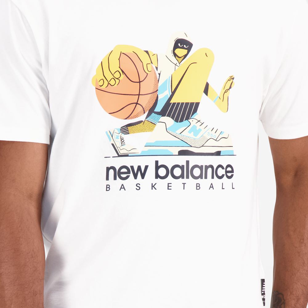 Pánske tričko New Balance MT31589WT – biele