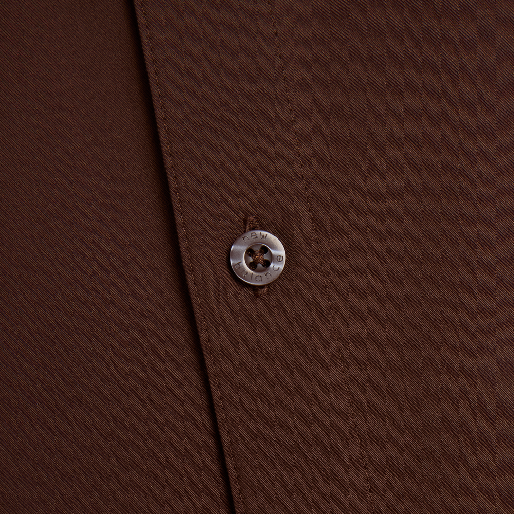 Pánska košeľa New Balance Numeric MT61J0V9ABJ – hnedá