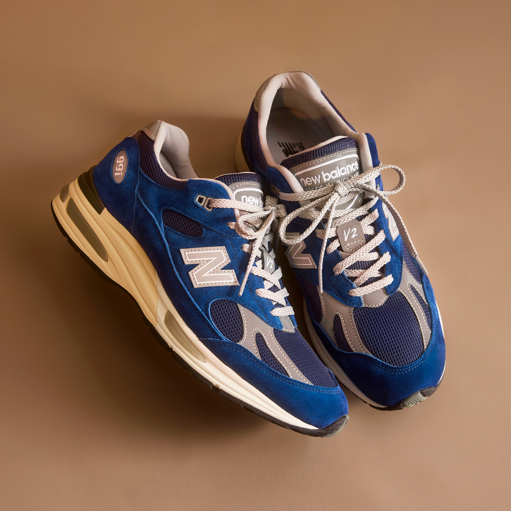 Unisex topánky New Balance U991VB2 – tmavomodrá