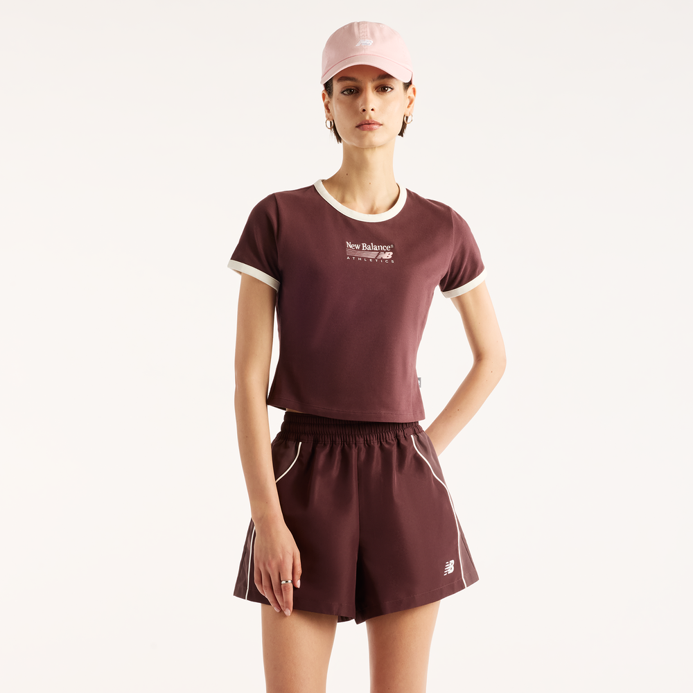 Dámske tričko New Balance WT62O4MBYLR – bordová