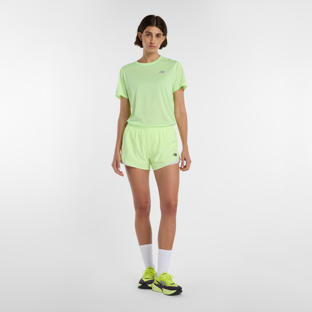 Dámske šortky New Balance WB61J868AFG – zelené