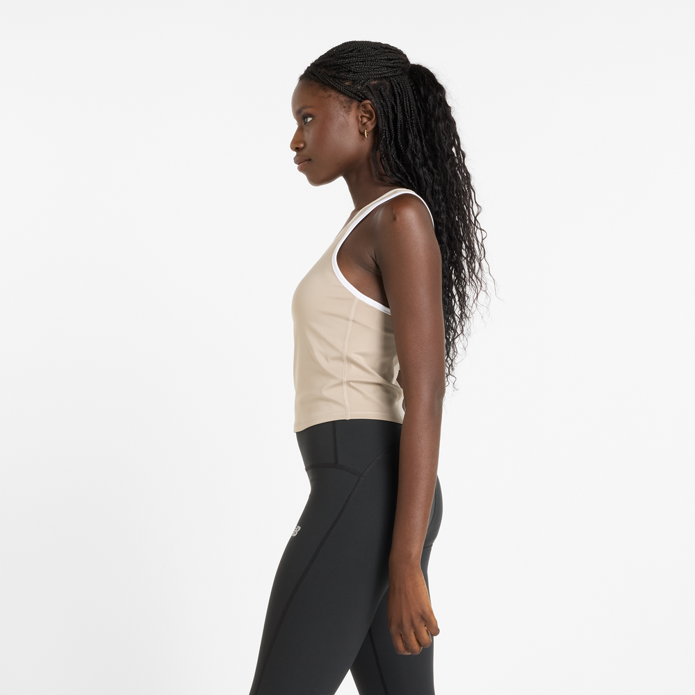 Dámske tričko New Balance WT51401ADS – béžové