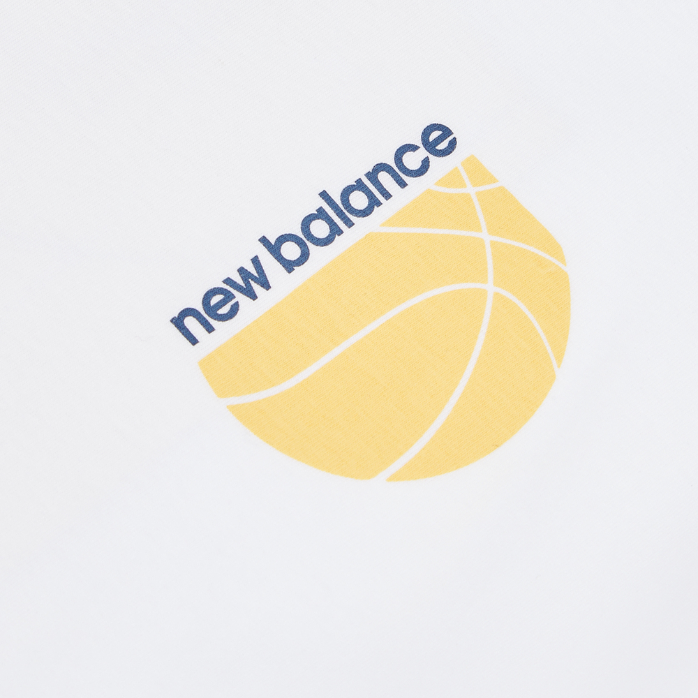 Detské tričko New Balance LAKB0157BWE – biele