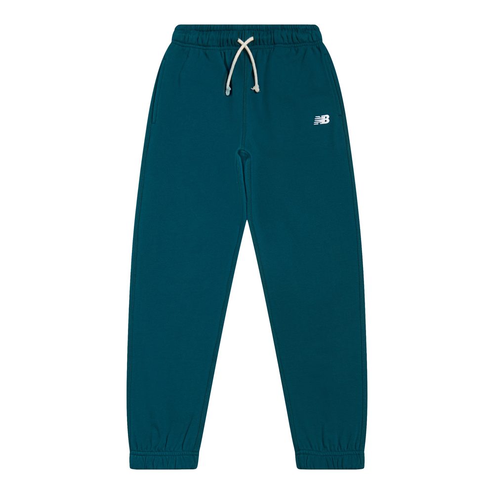 Detské nohavice New Balance LAKB0060AAV – zelené