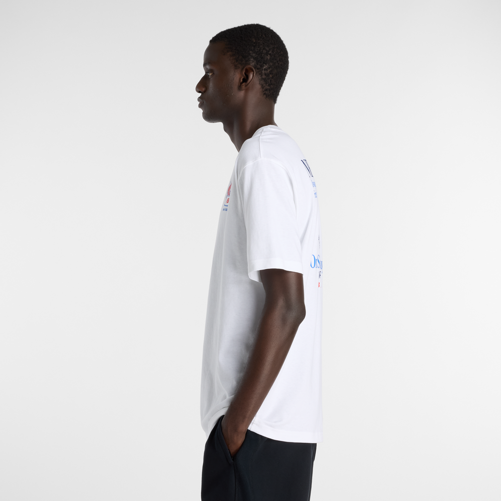 Pánske tričko New Balance MT61Y1F6WT – biele