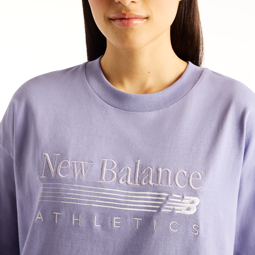 Dámske tričko New Balance Trackside – fialové