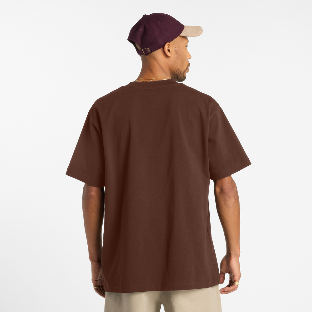 Pánske tričko New Balance Numeric MT51955ROK – hnedá