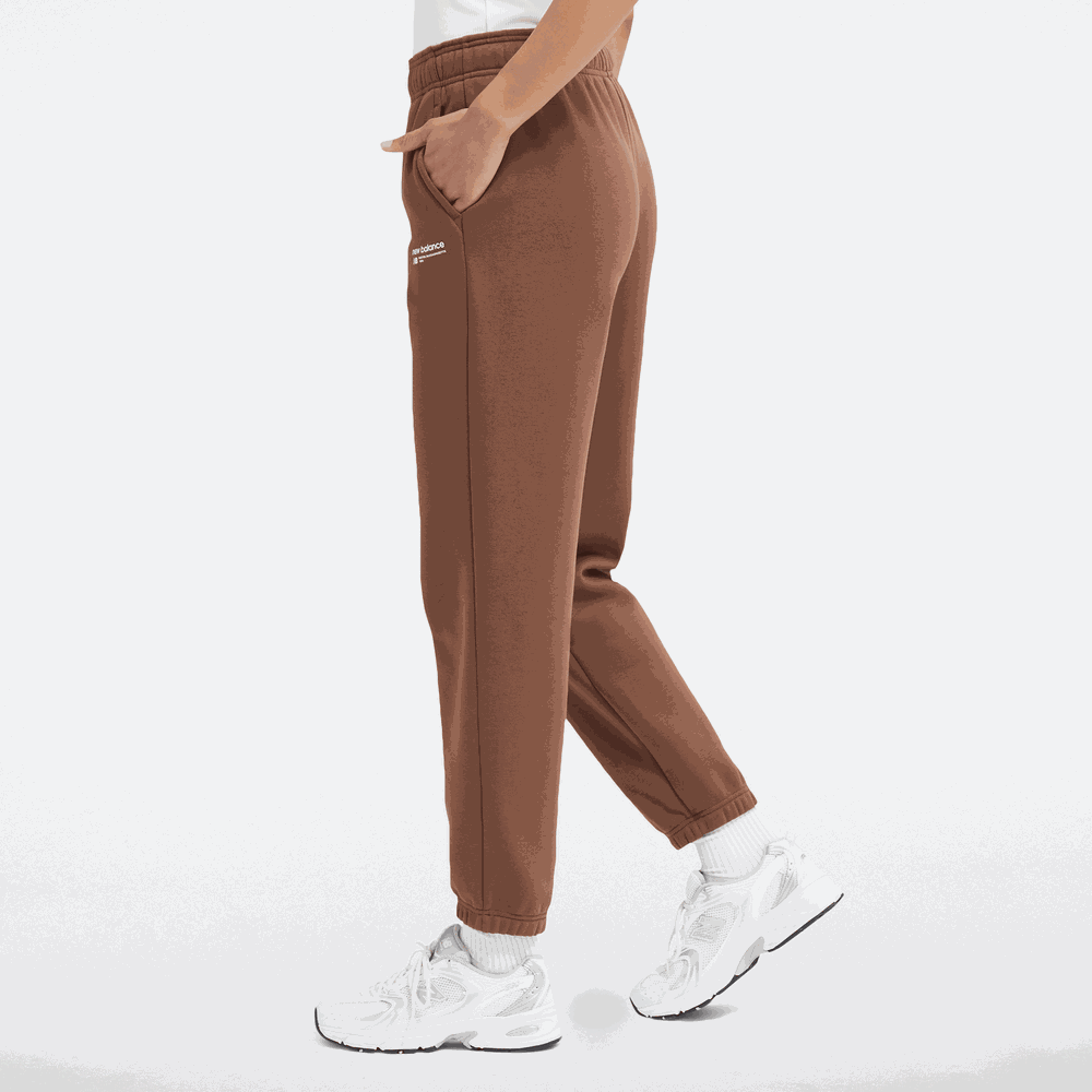 Dámske nohavice New Balance WP33513PNC – hnedá