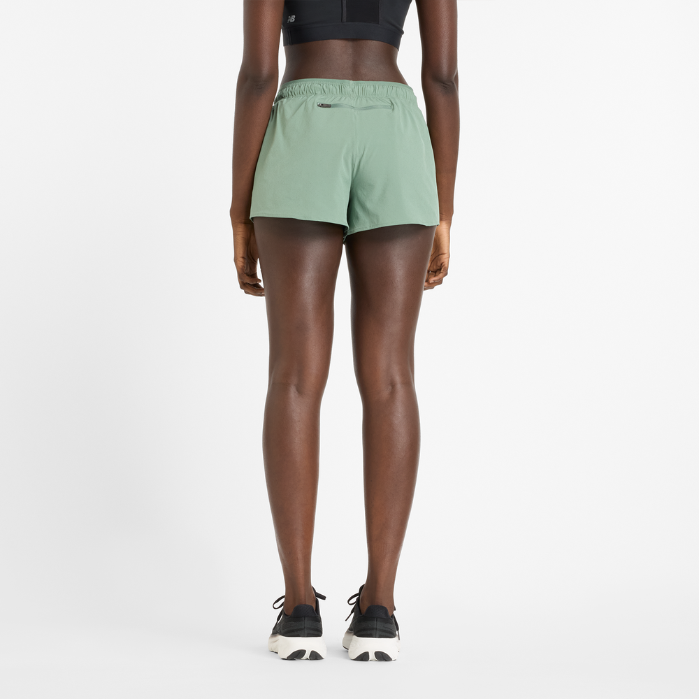Dámske šortky New Balance WS41286DKJ – zelené