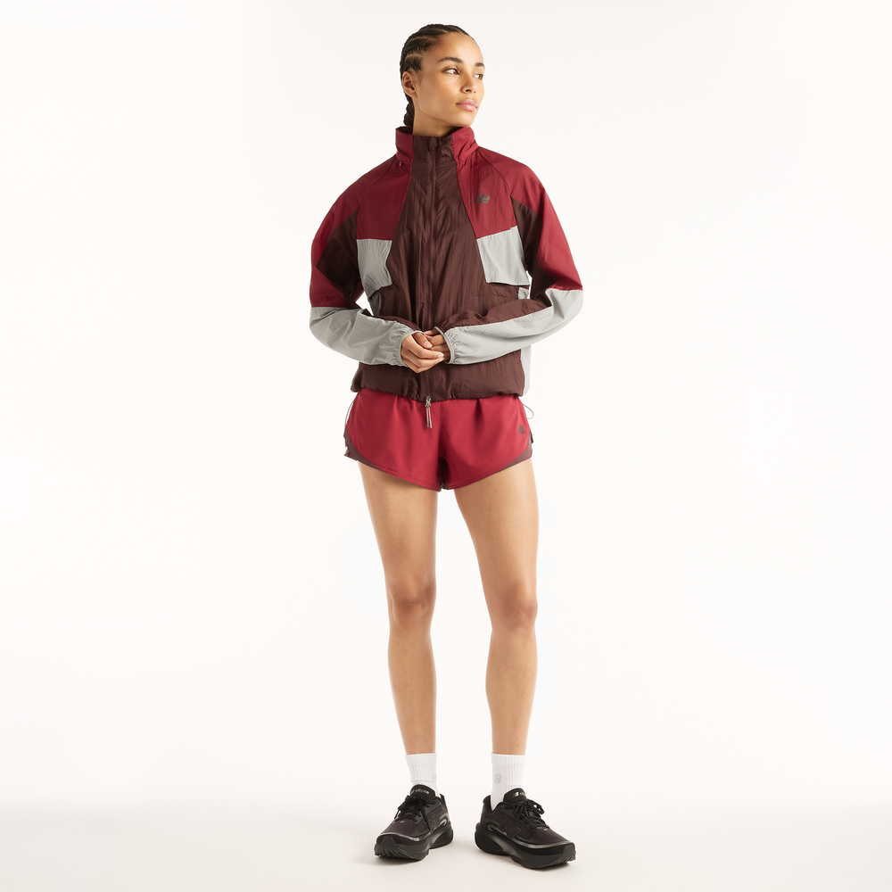 Vetrovka dámska New Balance RC – bordová
