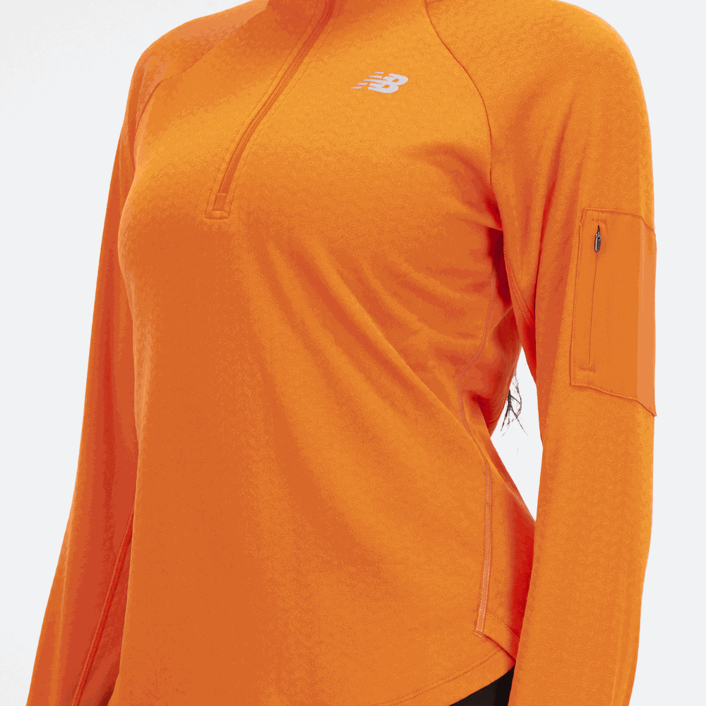 Dámska mikina New Balance WT23252CEN – oranžová