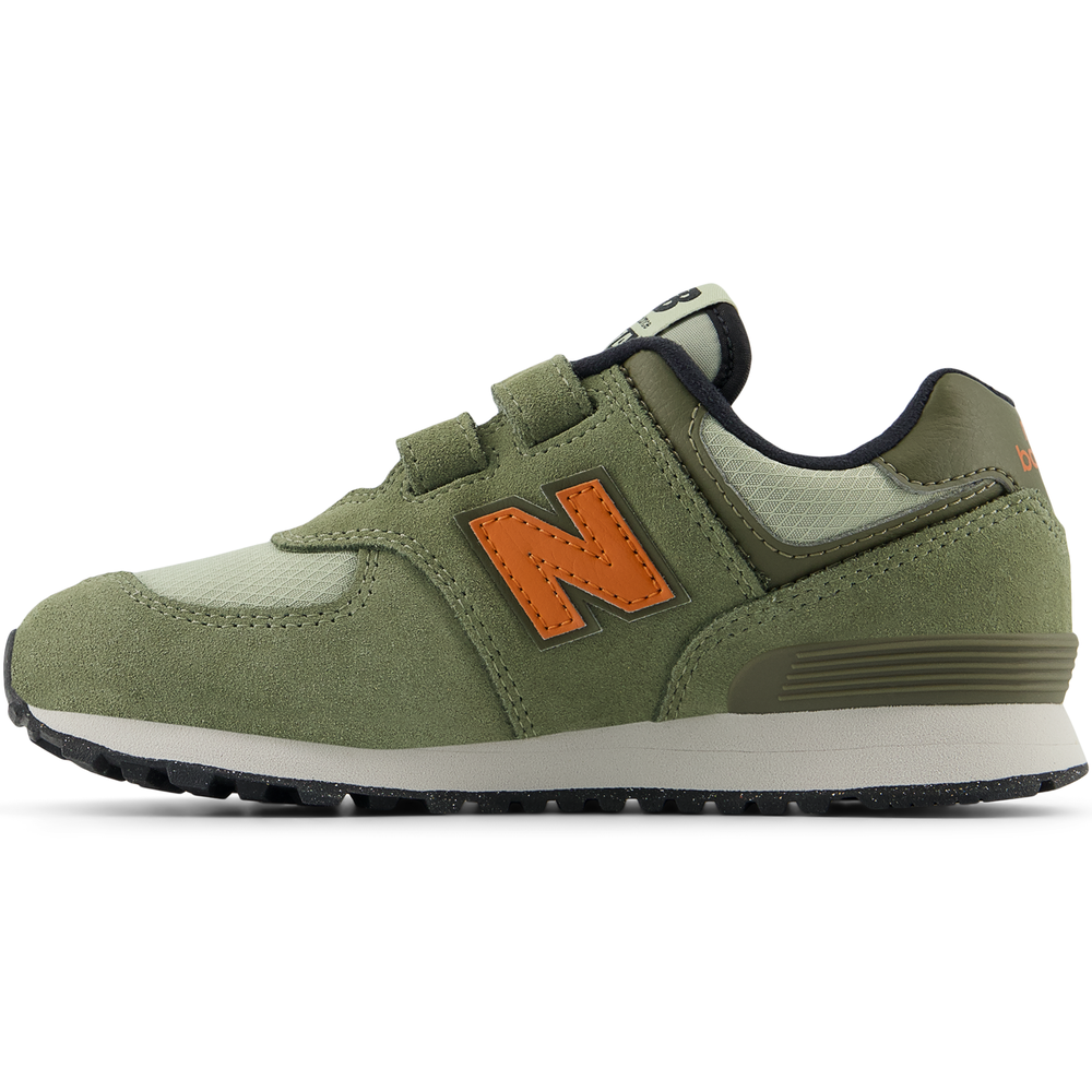 Detské topánky New Balance PV574SOF – zelené