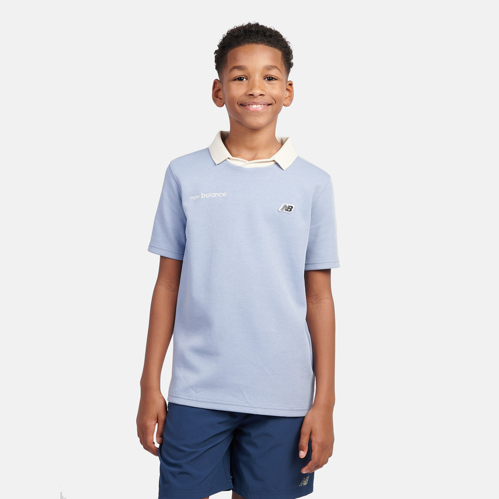 Detské tričko New Balance LAKB0195DUS – modré