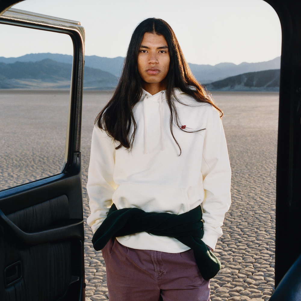 Pánska bunda New Balance MADE in USA MT43546SST – béžové