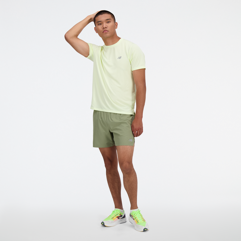 Pánske šortky New Balance MS41286DEK – zelené