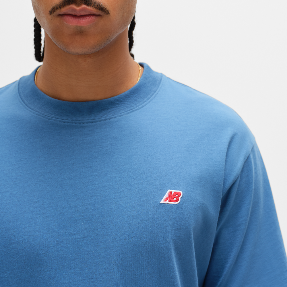 Pánske tričko New Balance MADE in USA MT43543SET – modré