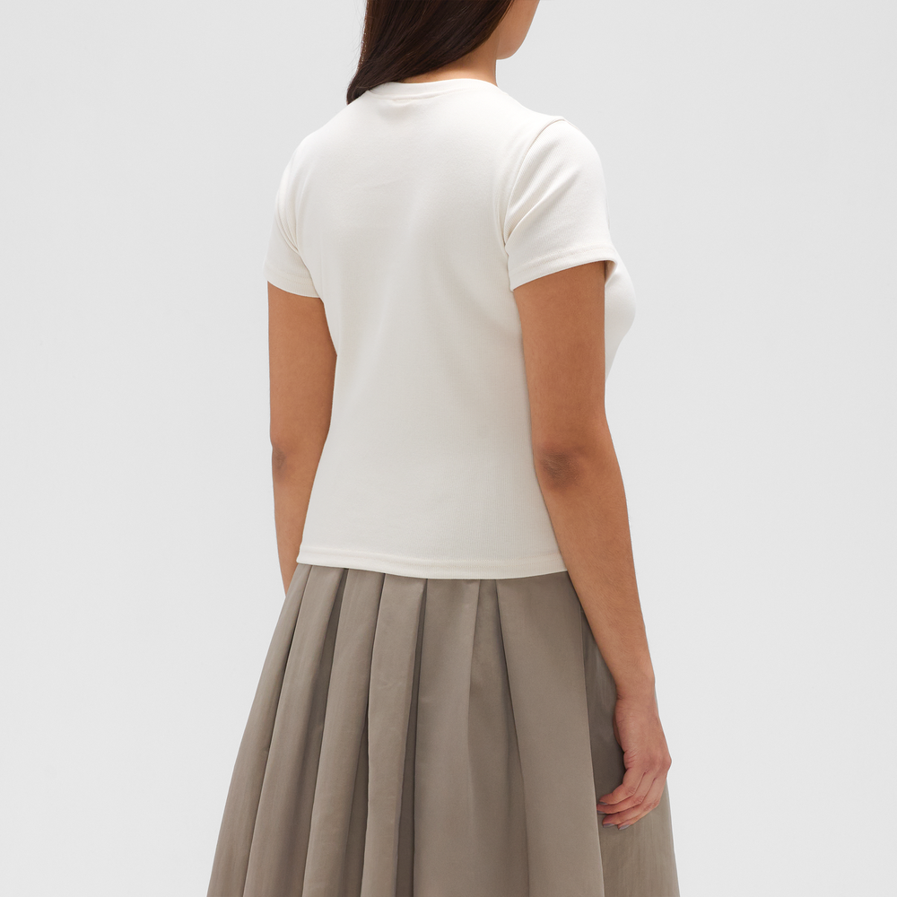 Dámske tričko New Balance MADE in USA WT53561LIN – béžové