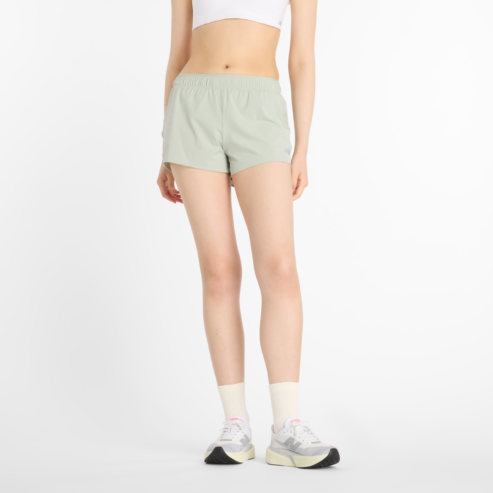 Dámske šortky New Balance WS41286GAS – zelené