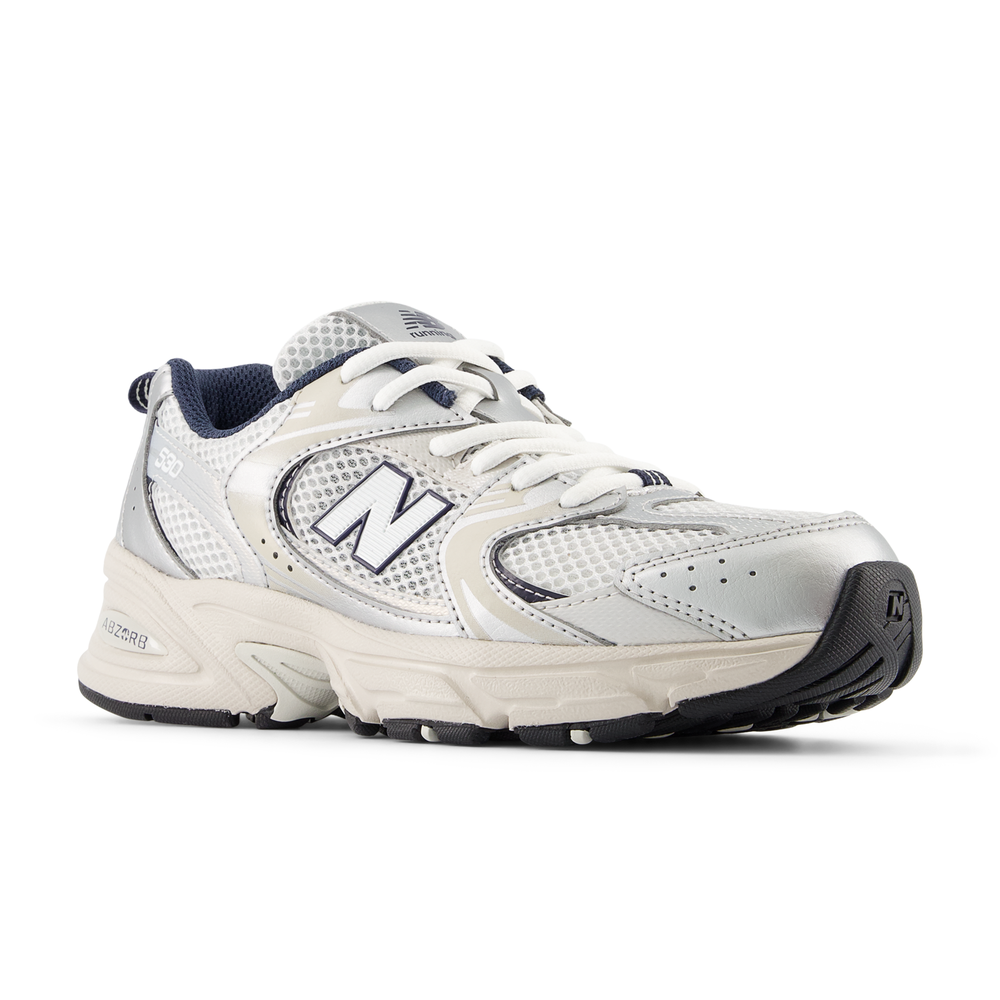 Detské topánky New Balance GR530KA – biele