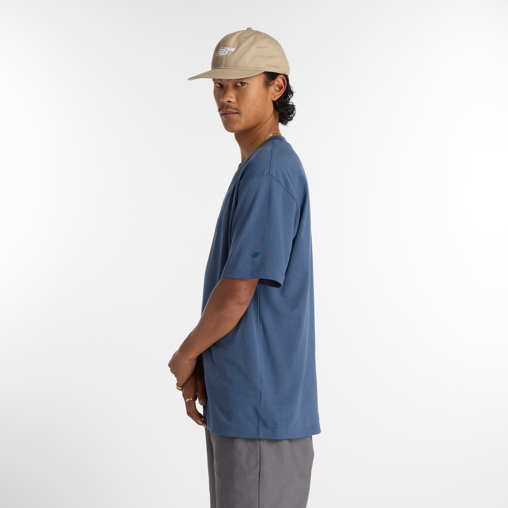 Pánske tričko New Balance Numeric MT51955VTI – tmavomodrá