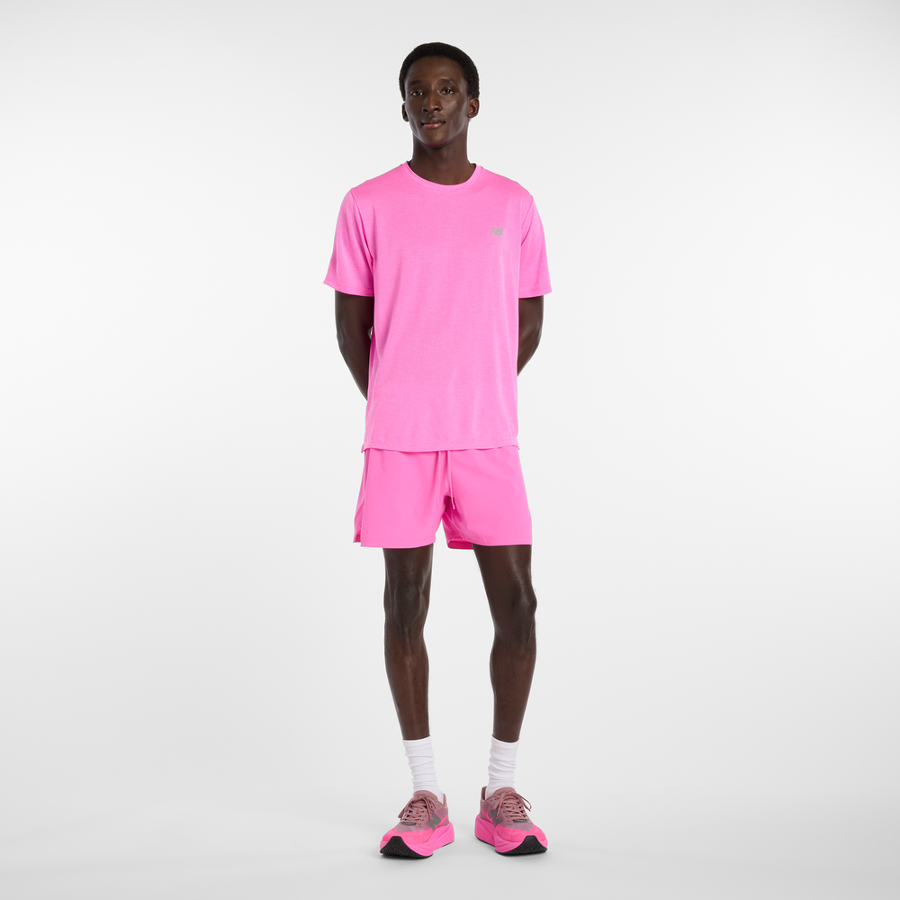 Pánske šortky New Balance MS41286AAB – ružové