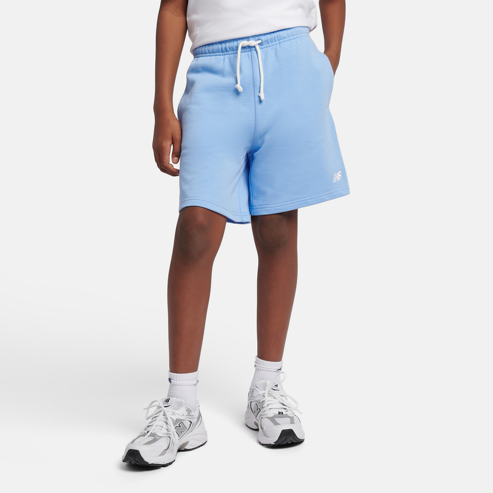 Detské šortky New Balance LAKB0008ELE – modré