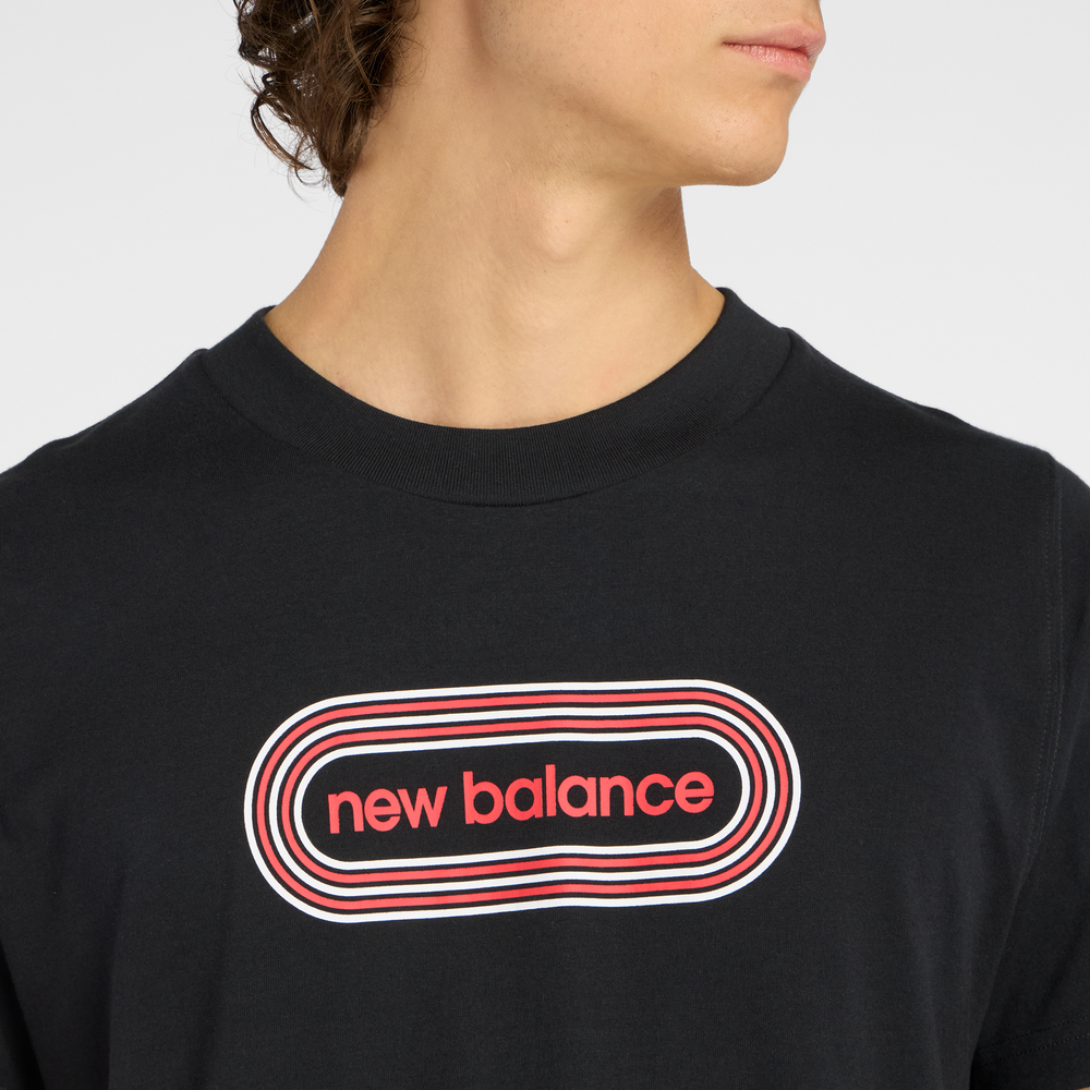 Pánske tričko New Balance MT61C48BBK – čierné
