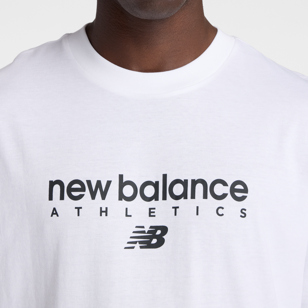 Pánske tričko New Balance MT61D0U5WT – biele