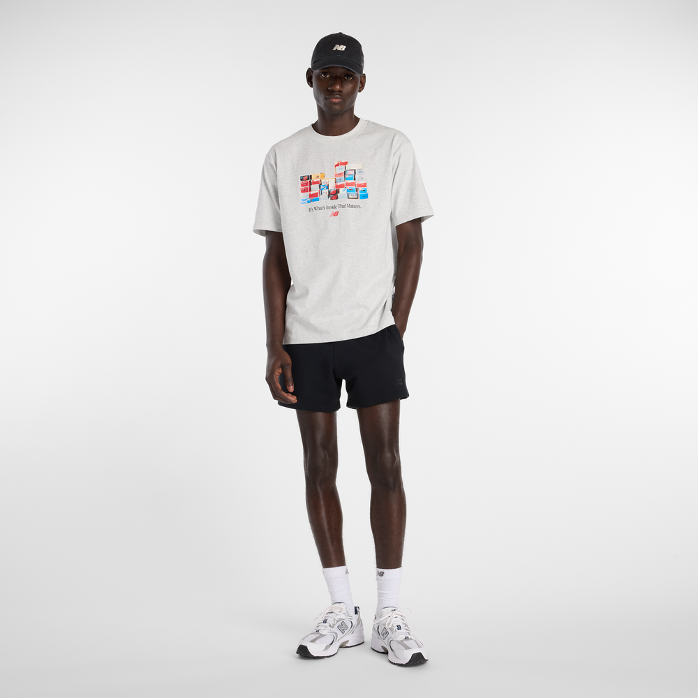 Pánske tričko New Balance MT61H0DXAHH – sivé