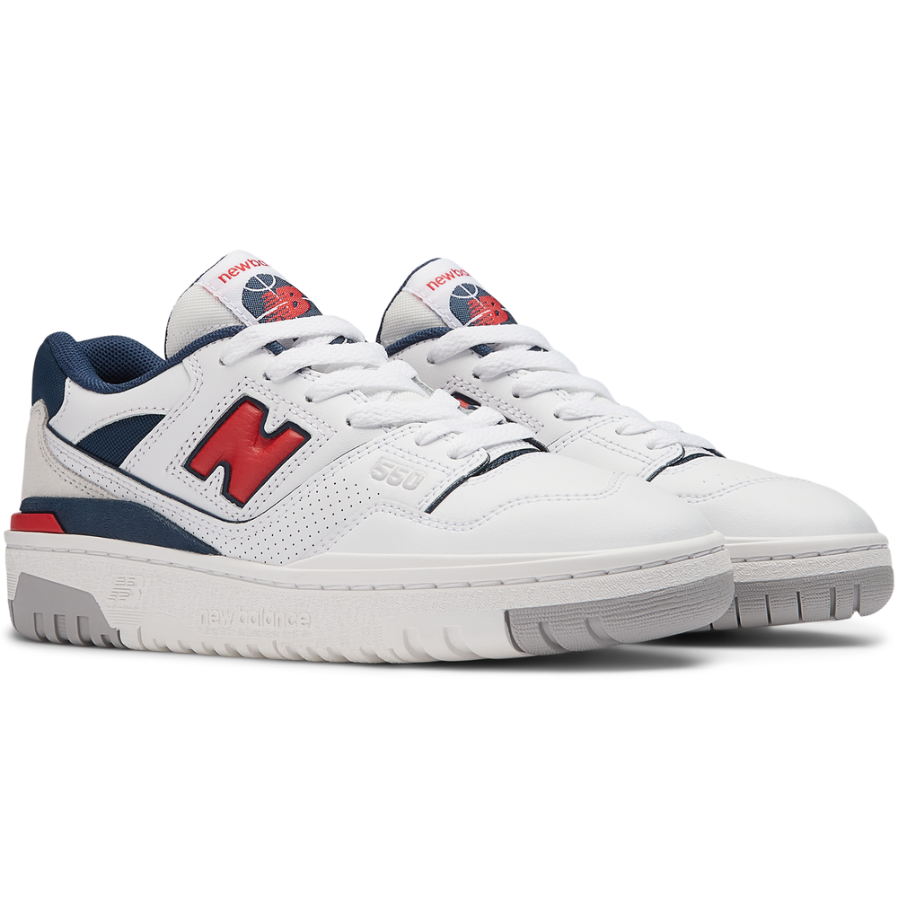 Detské topánky New Balance PSB550ED – biele