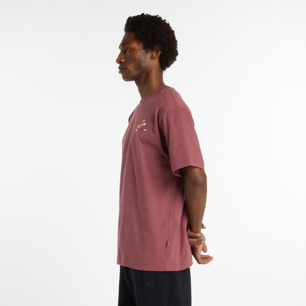 Pánske tričko New Balance MT53931WAD – bordová