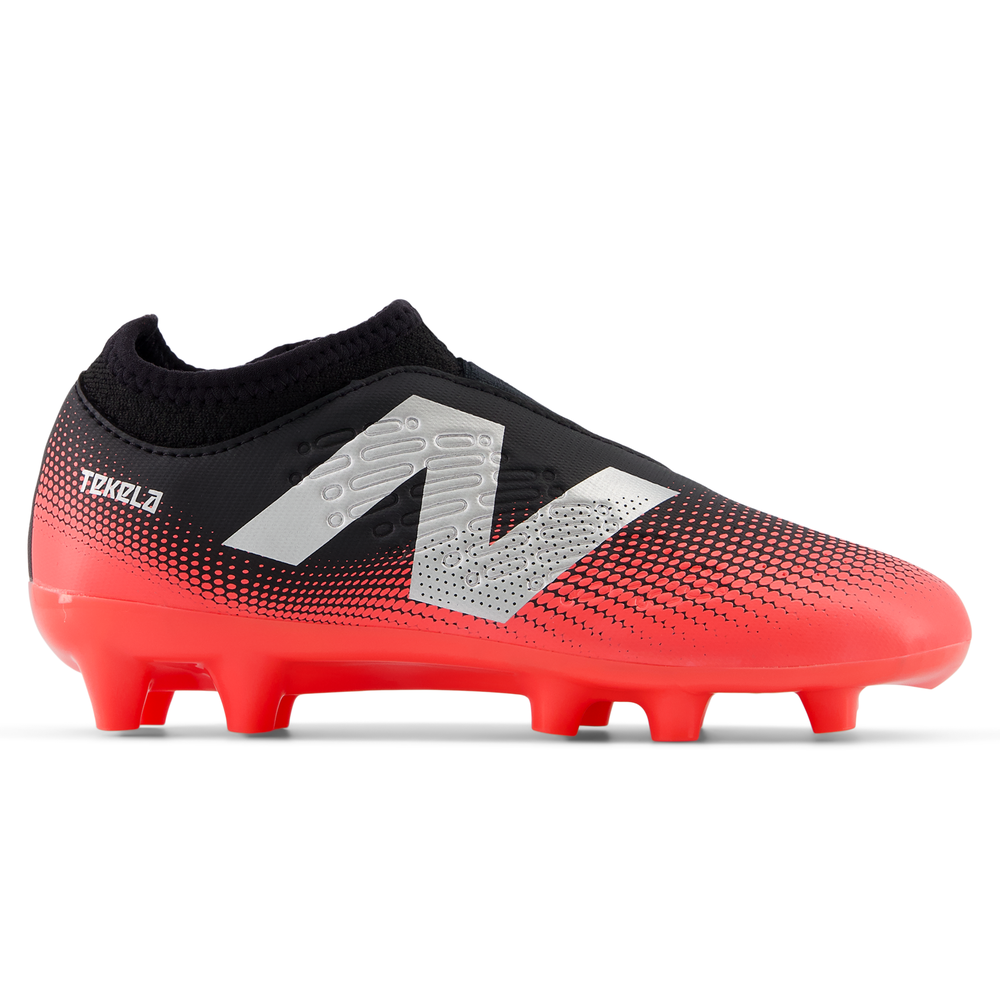Futbalové topánky New Balance TEKELA V4+ MAGIQUE JNR FG SJT3FR45 – červené