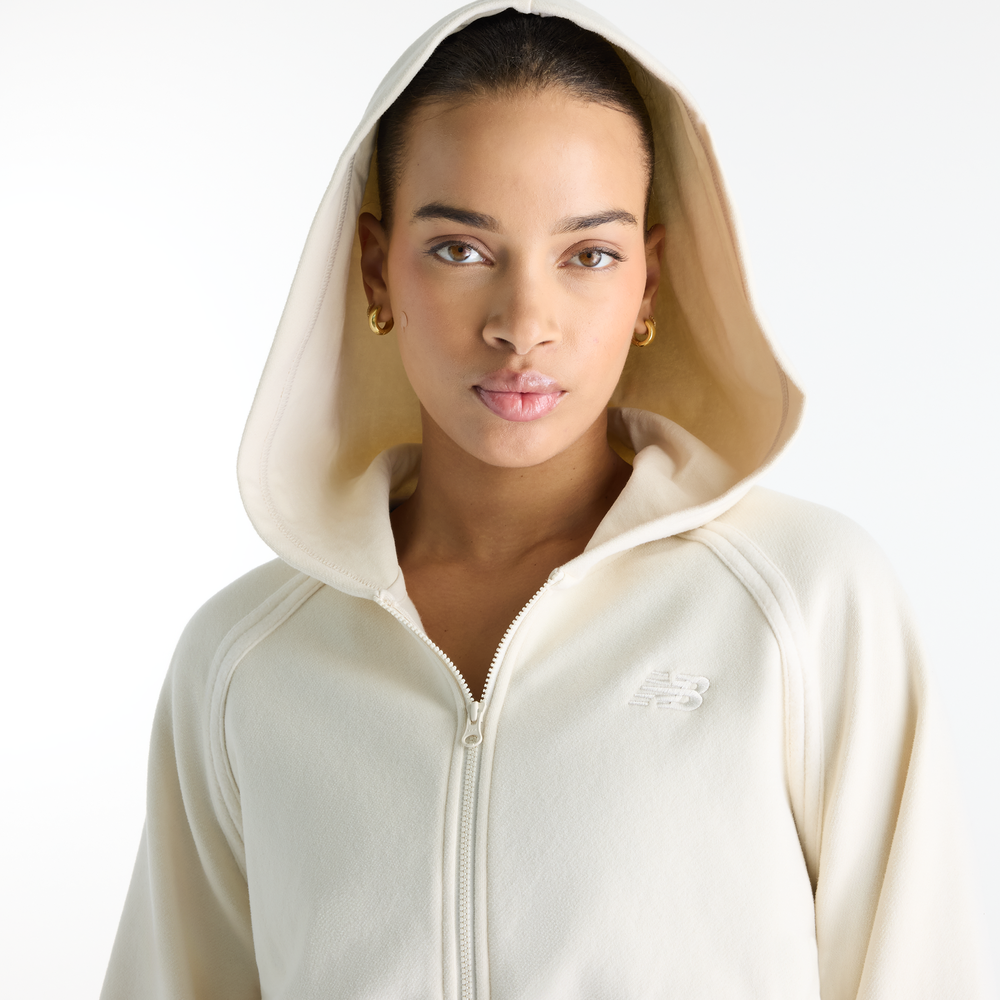 Dámska mikina New Balance Brushed Coastal – béžové
