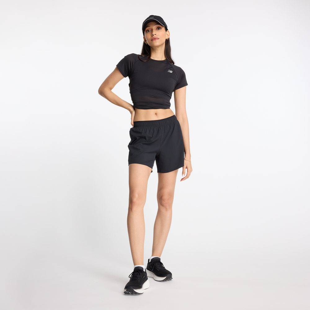 Dámske šortky New Balance WS41202BK – čierné